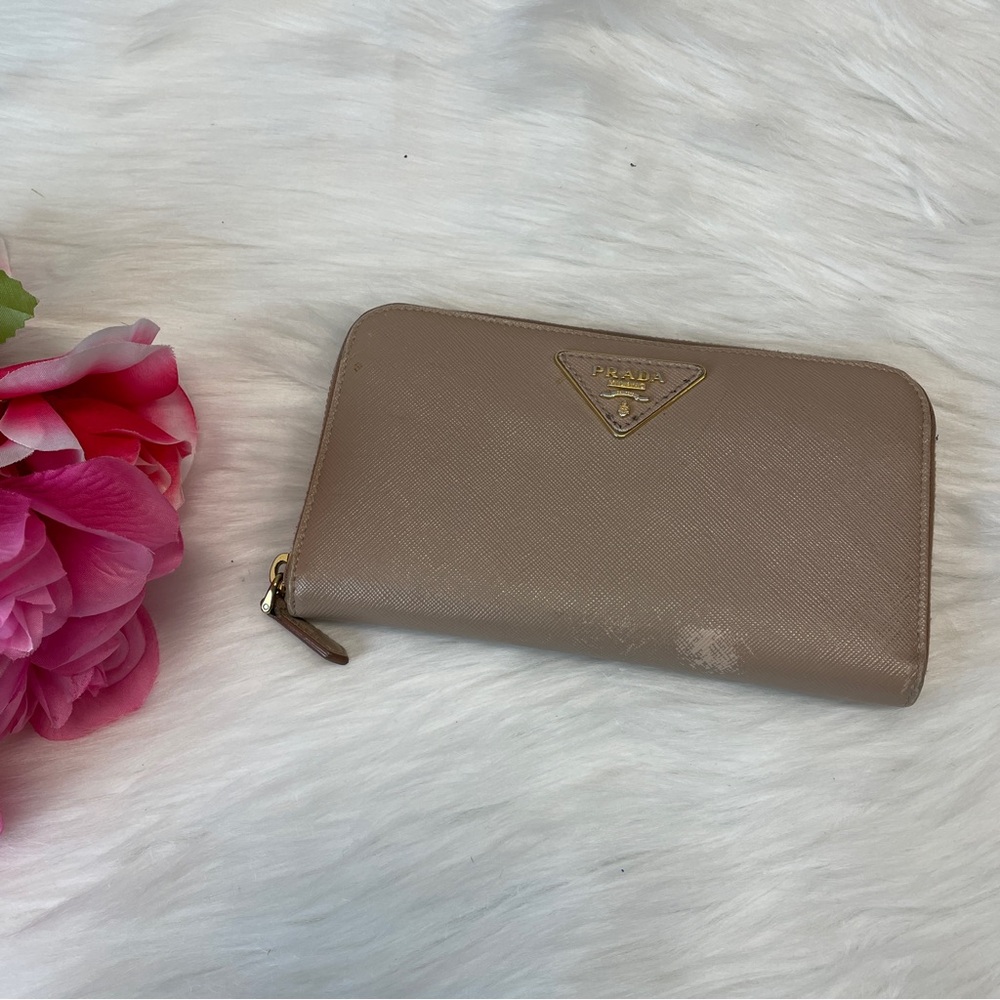 Prada Zipper Long Wallet Pink - Picture 1 of 15